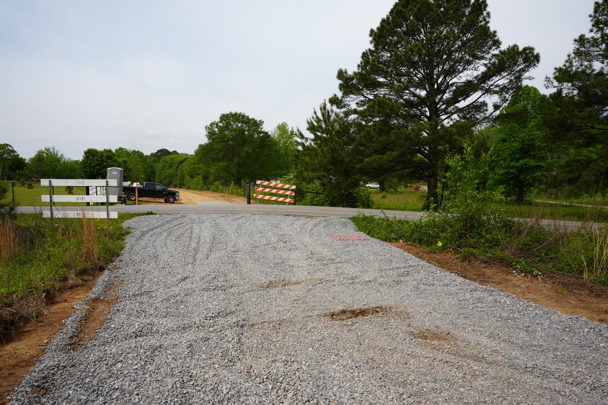 The Southwest bicycle pedestrian trail under construction