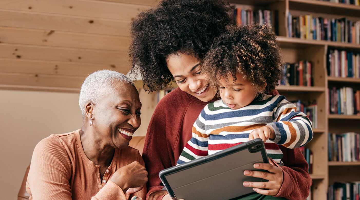 Three generations of a Black family