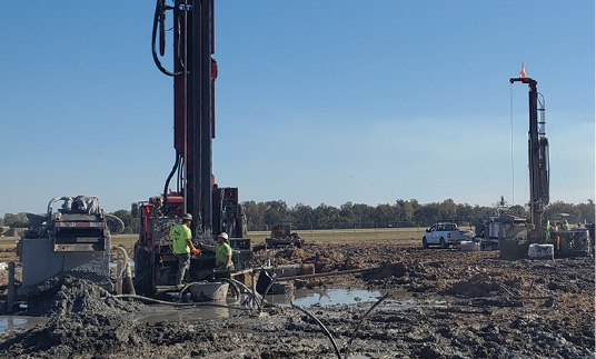 photo of drilling at the Clinton National Airport geothermal fields