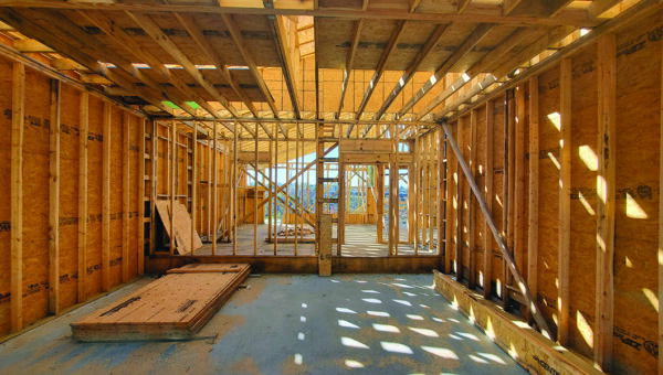 photo of single-family home construction