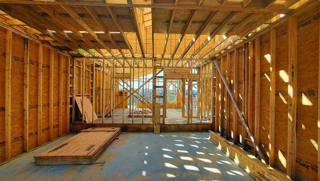 photo of single-family home construction