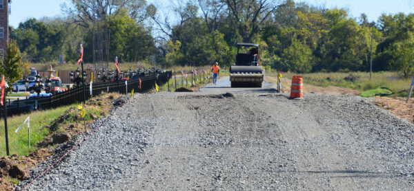 Southeast Trail construction in Little Rock